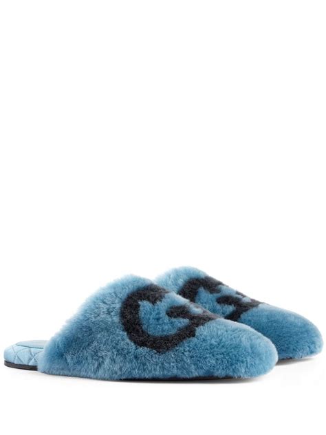 gucci fluffy slippers|gucci bedroom slippers.